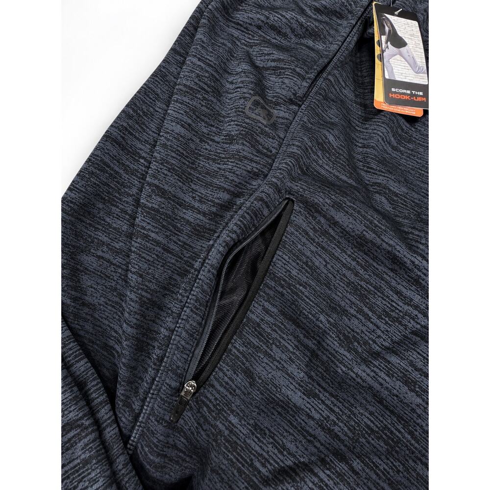 AND1 Men’s Athletic Sweatpants Charcoal Gray Heathered Straight Leg Size XXL - Picture 8 of 10